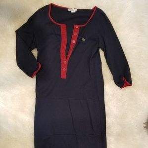 Lacoste 3/4 sleeve shirt dress